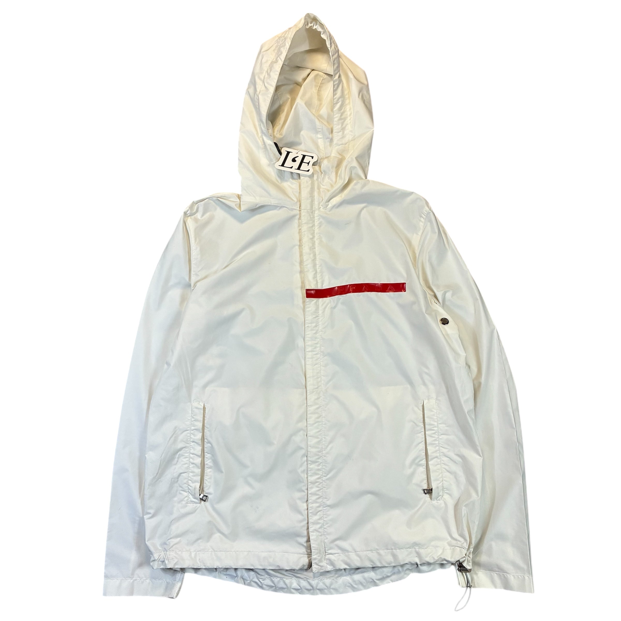 Men’s Prada Nylon Red Tab Packable Jacket Size S-M