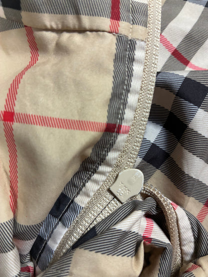 Herren Burberry Nova Check leichte Packaway Jacke mit durchgehendem Reißverschluss Größe L