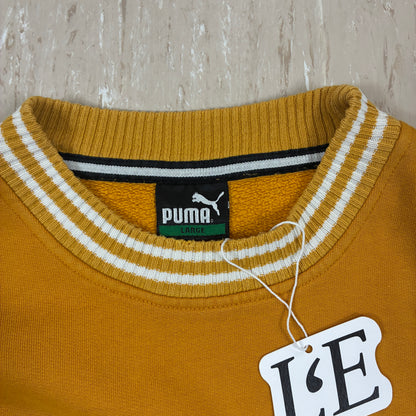 Mens Puma Vintage  Sweatshirt Big  Logo Size L