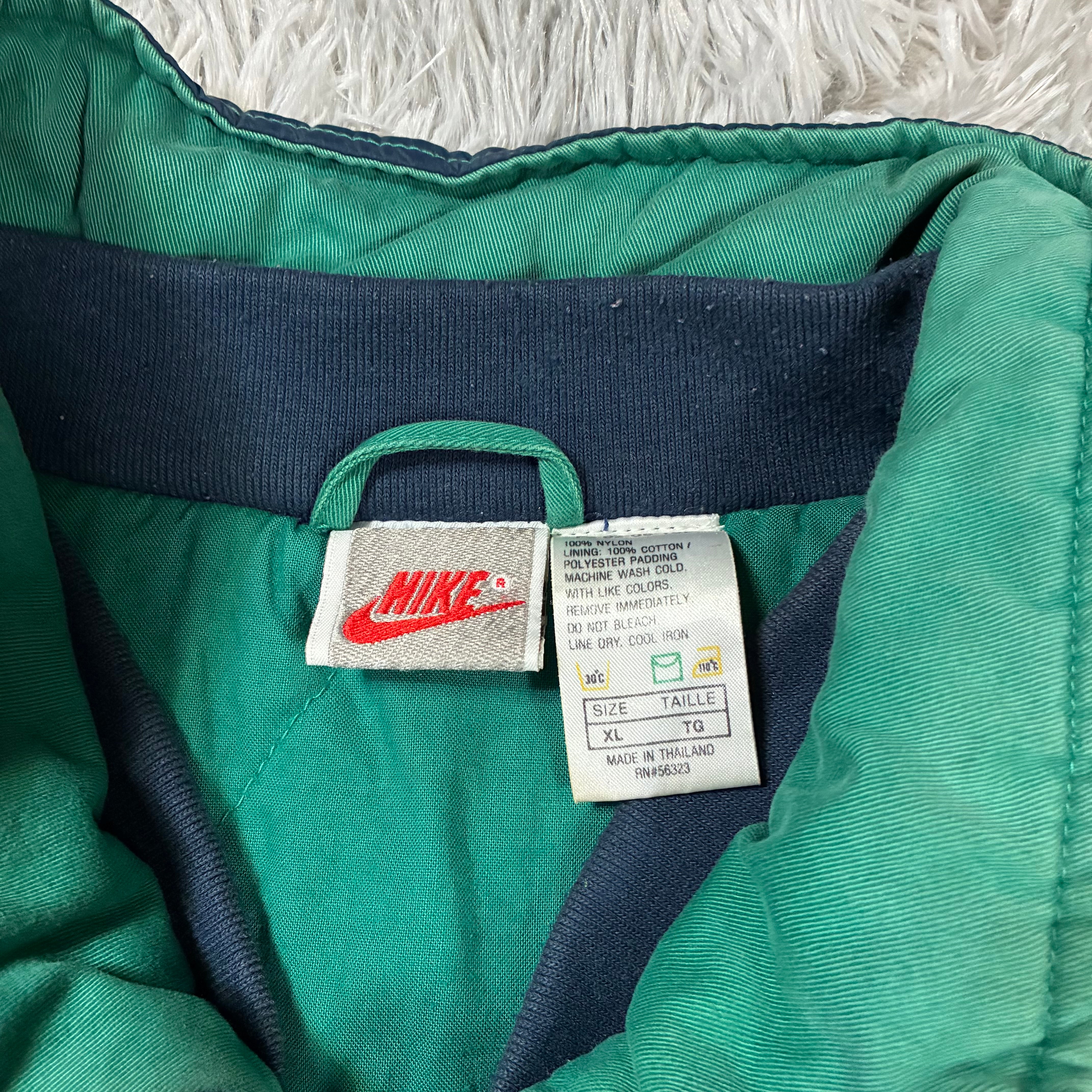 Mens Vintage 90s Nike Jacket Big Logo Nike Streetwear Hiphop Skate Size XL