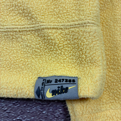 Nike womens teddy fleece hoodie swoosh detail