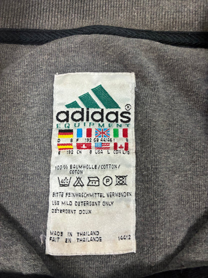 Vintage Men’s 90s  Adidas Equipment Blue Long Sleeve Size  L-XL