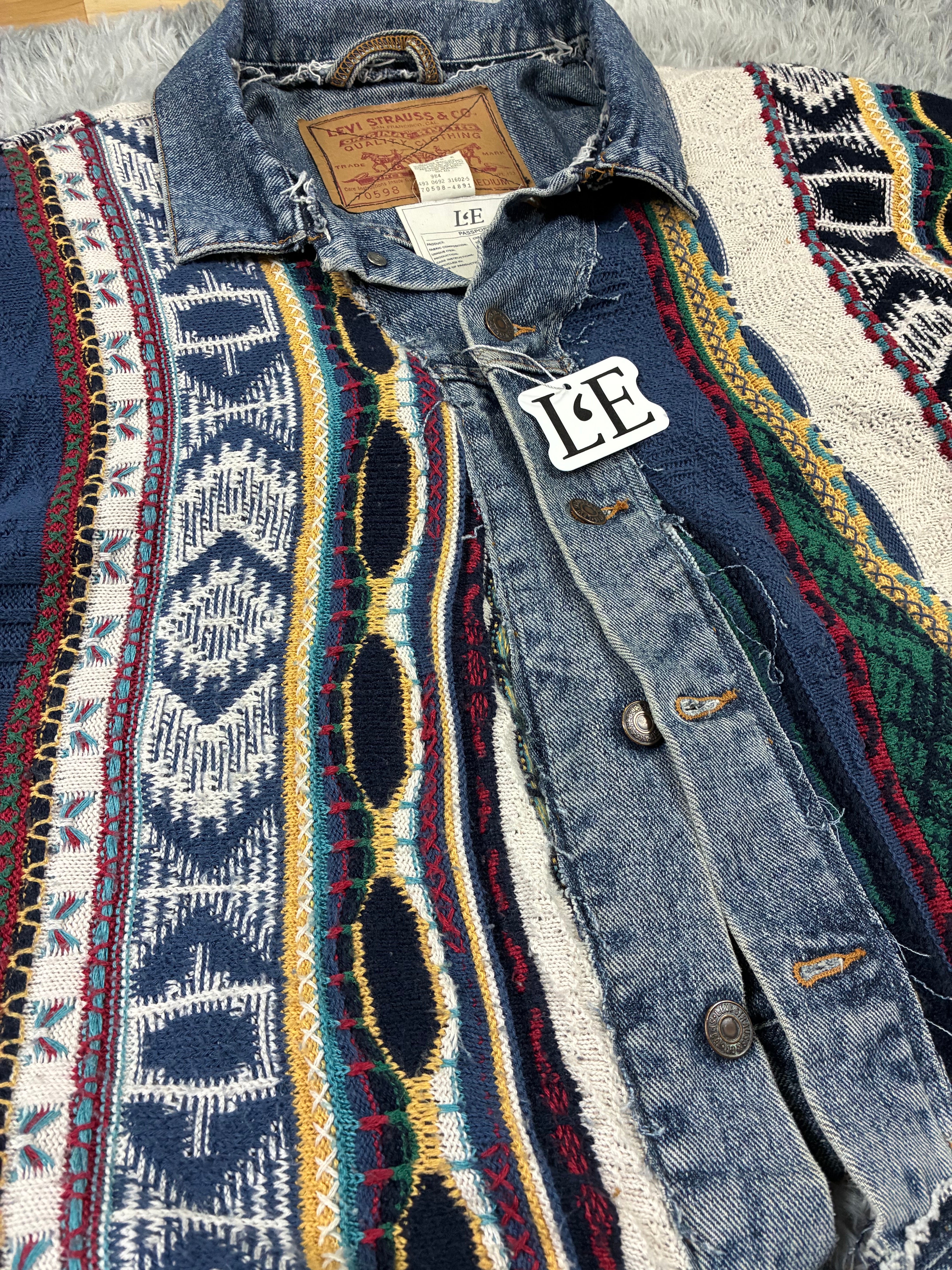 UPCYCLED! Levi's Denim Jacket  Handmade x COOGI Size M