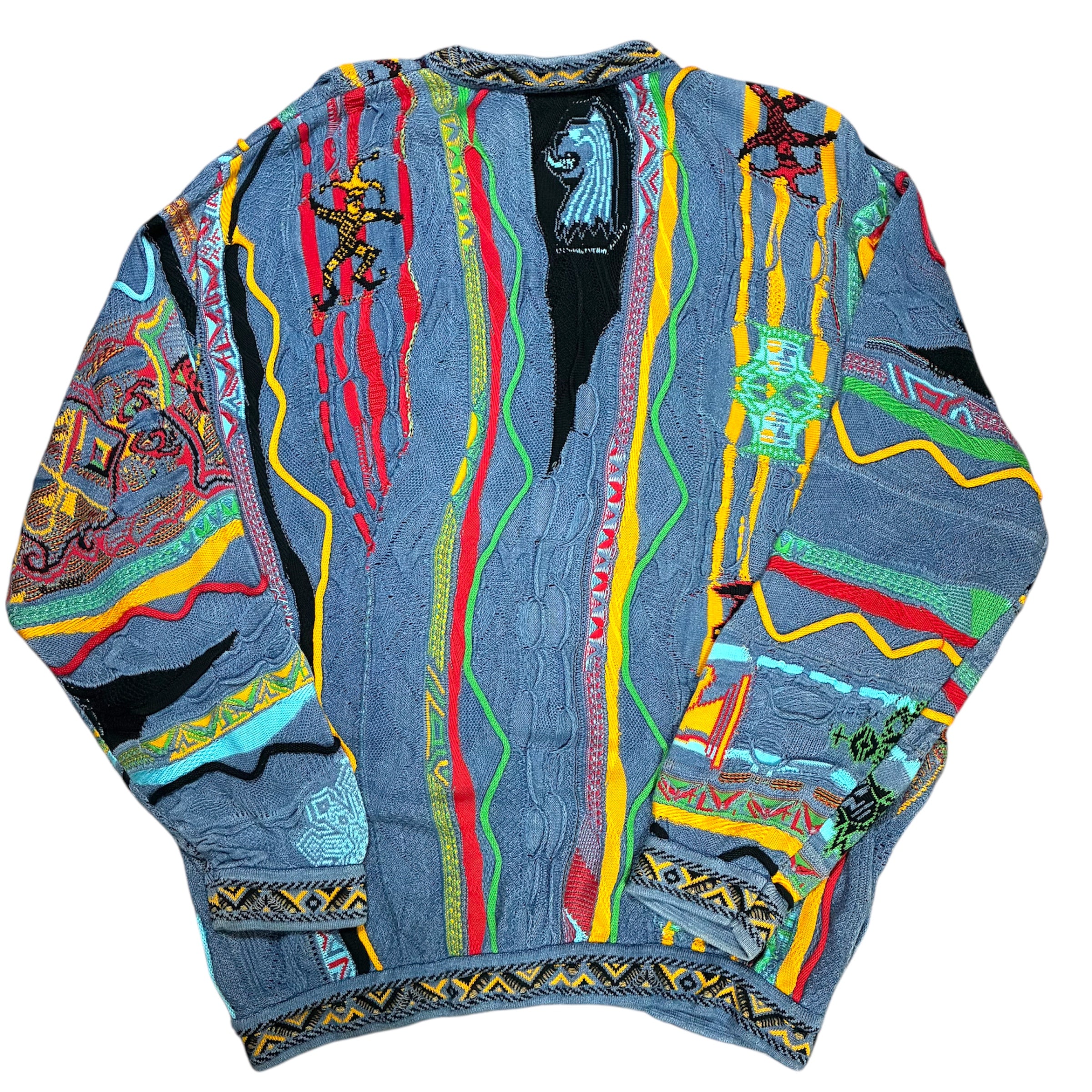 Vintage 90s Coogi 3D Knit Cotton Sweater Size XL