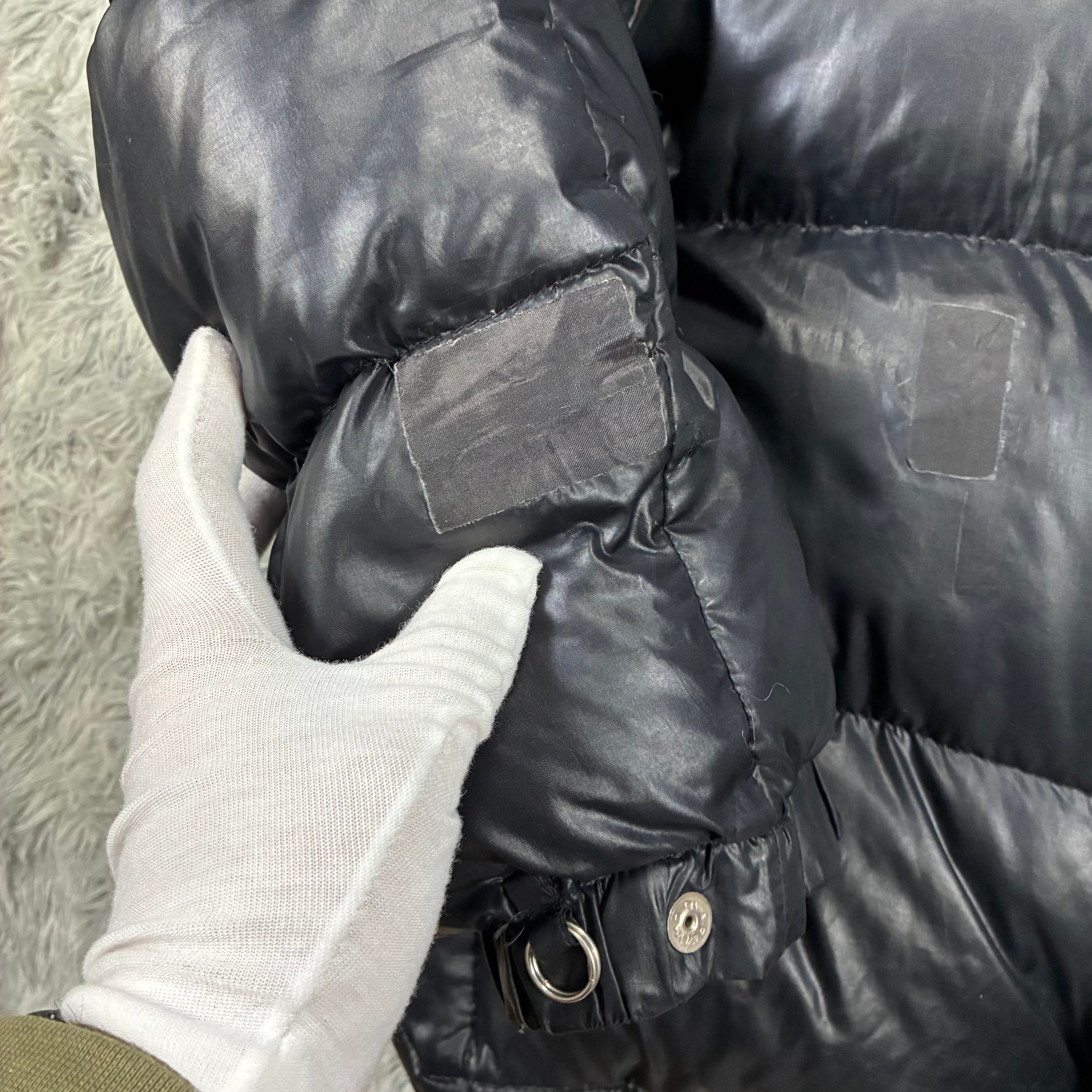 Mens Vintage Moncler Grenoble 80s Black  Puffer Jacket Size XL