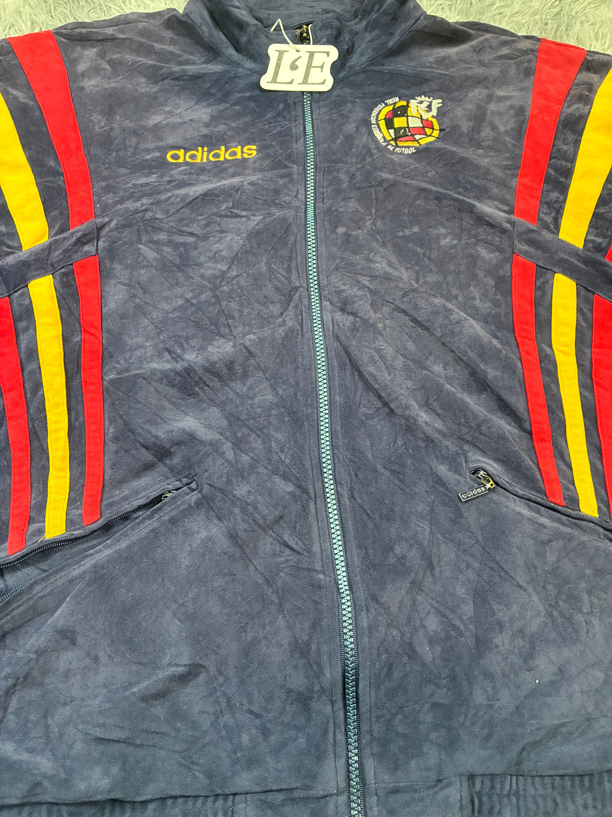Vintage Adidas Spain national team crest detail