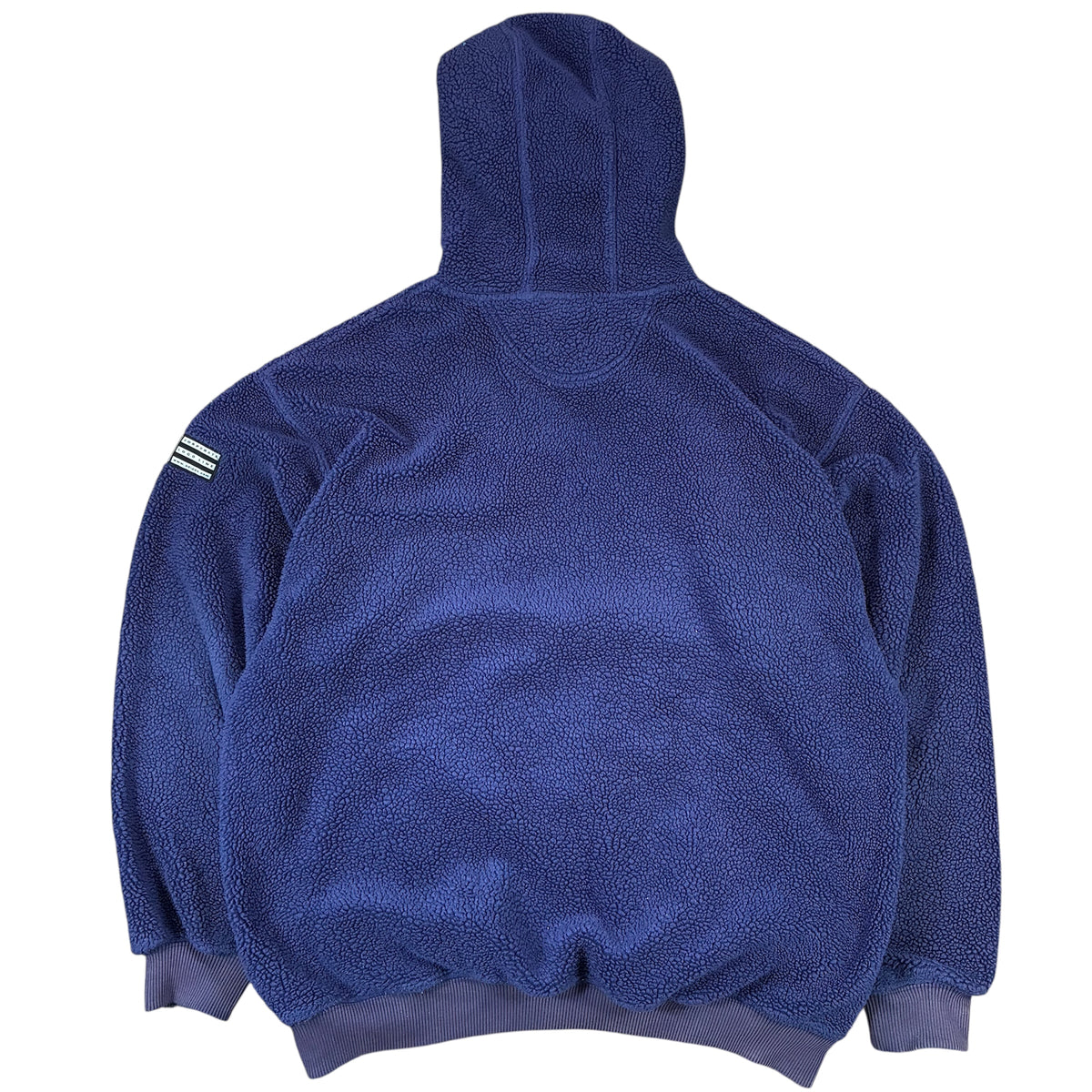 Adidas teddy fleece sherpa hoodie back view