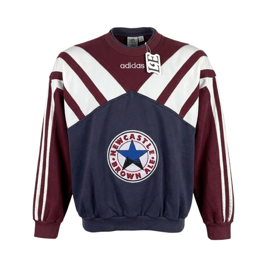 Vintage Adidas Newcastle United 1996-97 sweatshirt — front view, Size M