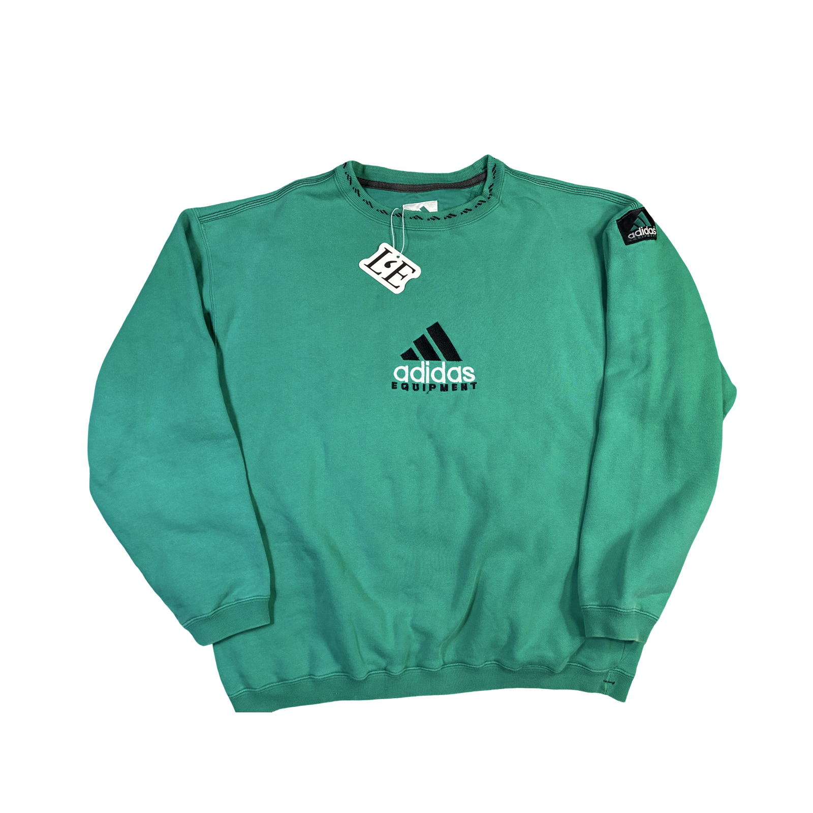 Vintage Mens 90s  Adidas Equipment Green Sweatshirt Size  M