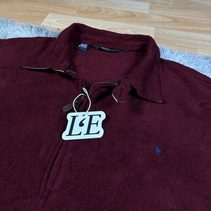 Ralph Lauren Harrington fleece zipper detail