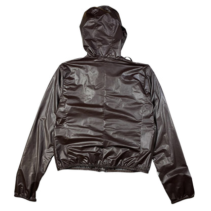 Damen Prada Re-Nylon Regenjacke mit durchgehendem Reißverschluss Größe M