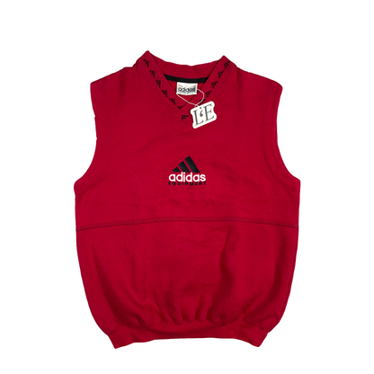 Vintage 90s Adidas Equipment Veste Sweatshirt  Red Size S-M