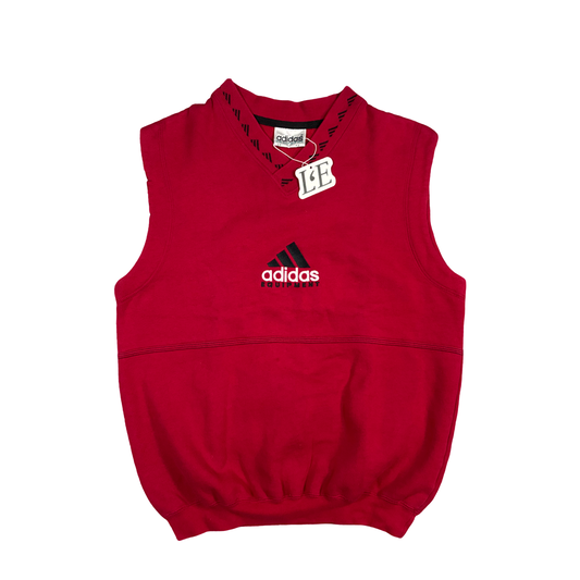 Vintage 90s Adidas Equipment Veste Sweatshirt  Red Size S-M