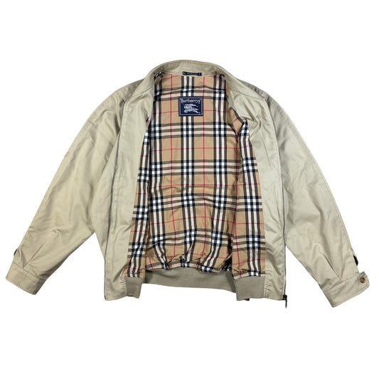 Herren Vintage 90er Burberrys England Harrington Jacke Nova Kariert Größe S-M