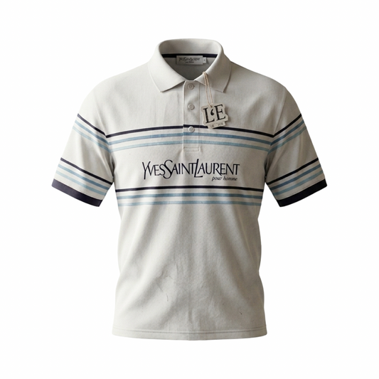 Vintage Mens Yves Saint Laurent Pour Homme Polo Shirt Size XL