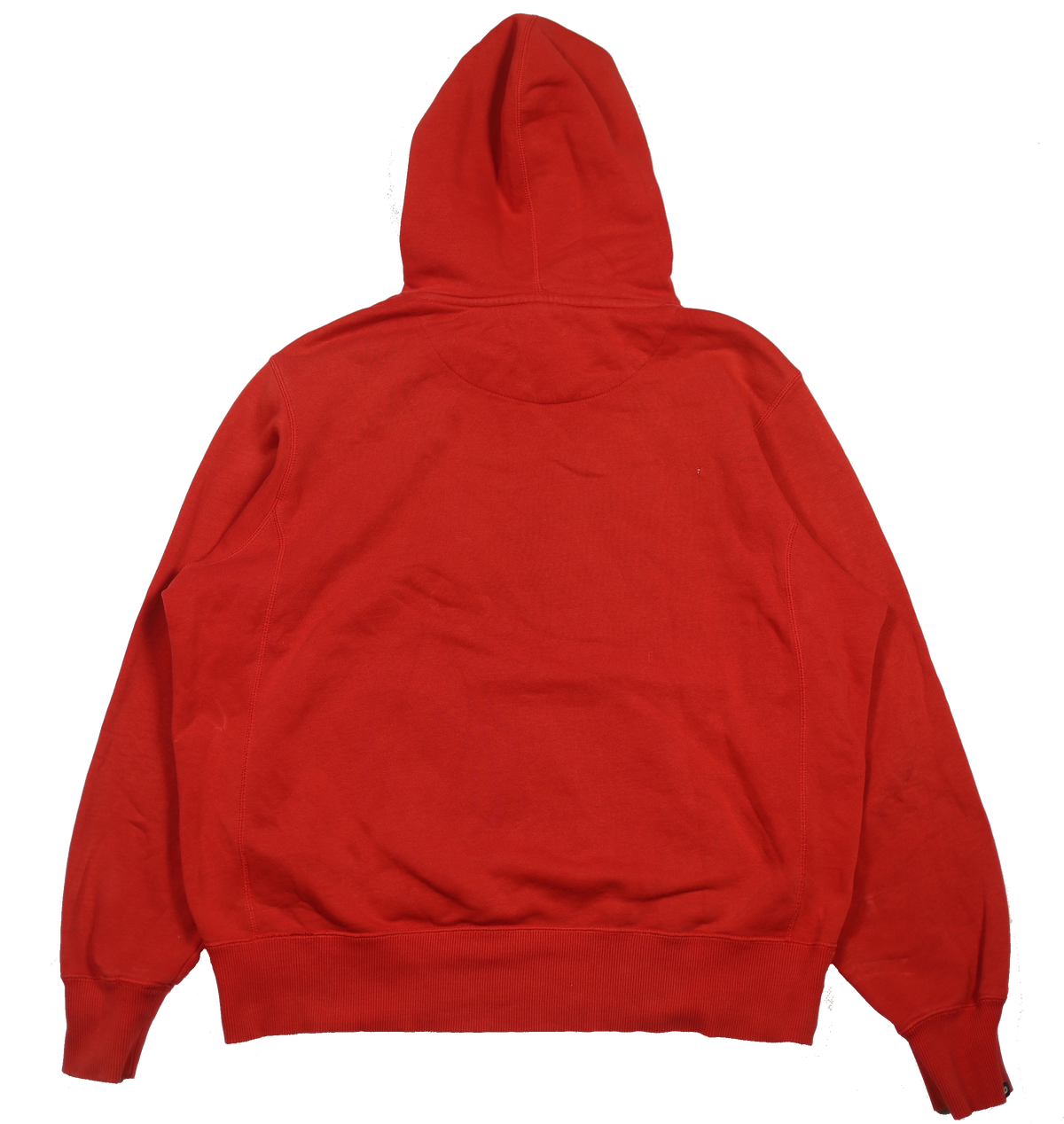 Nike red hoodie back view
