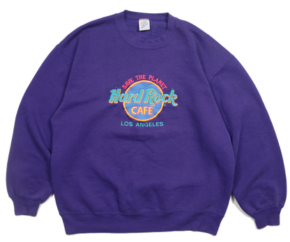 Vintage Hard Rock Cafe Los Angeles sweatshirt — front view, Mens Size M