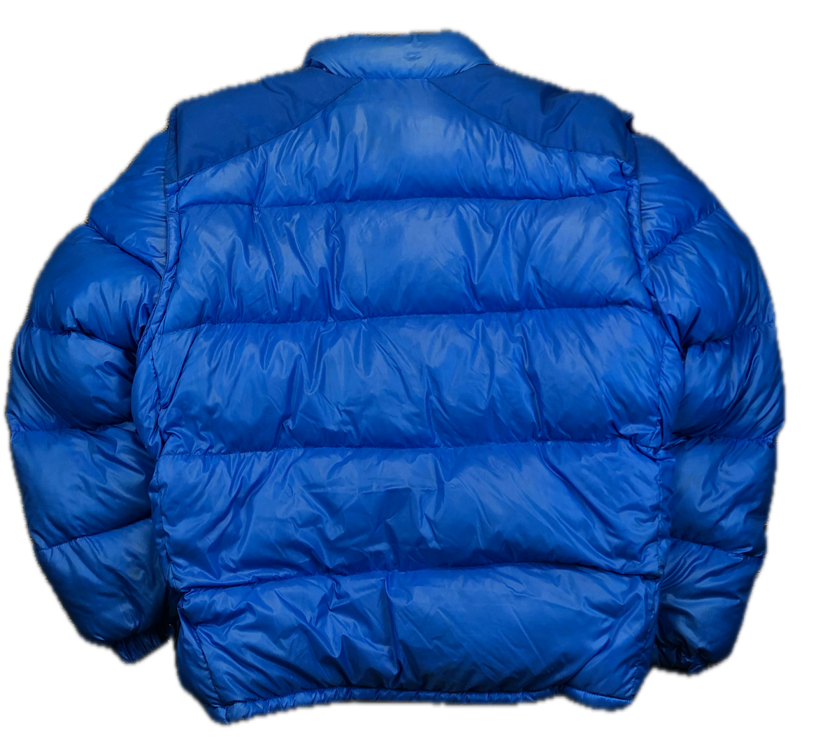 Moncler Grenoble blue puffer back view
