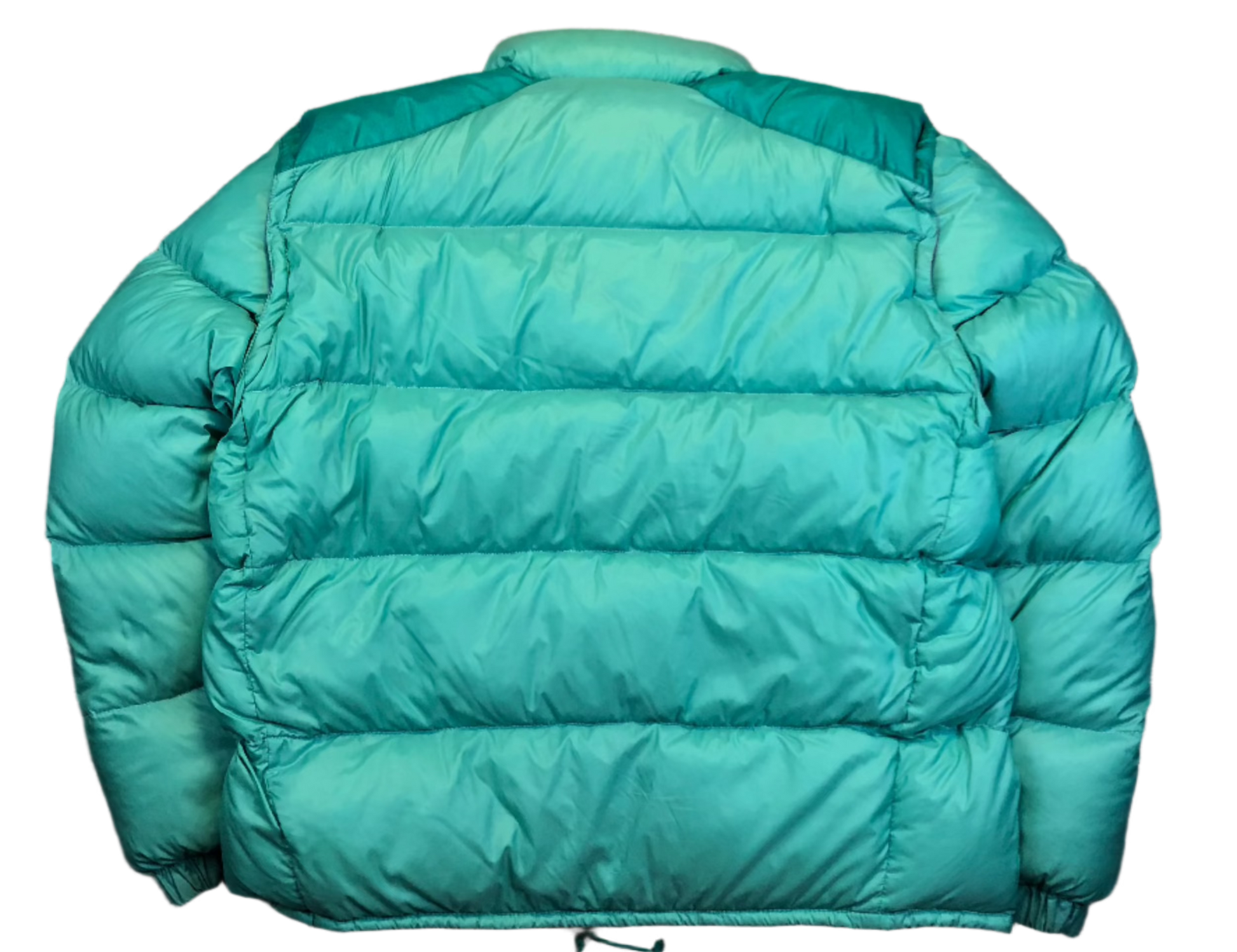 Vintage Moncler Grenoble teal puffer logo