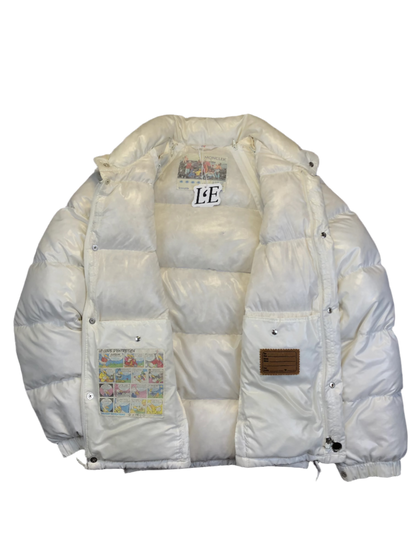 Vintage Moncler Grenoble white puffer logo