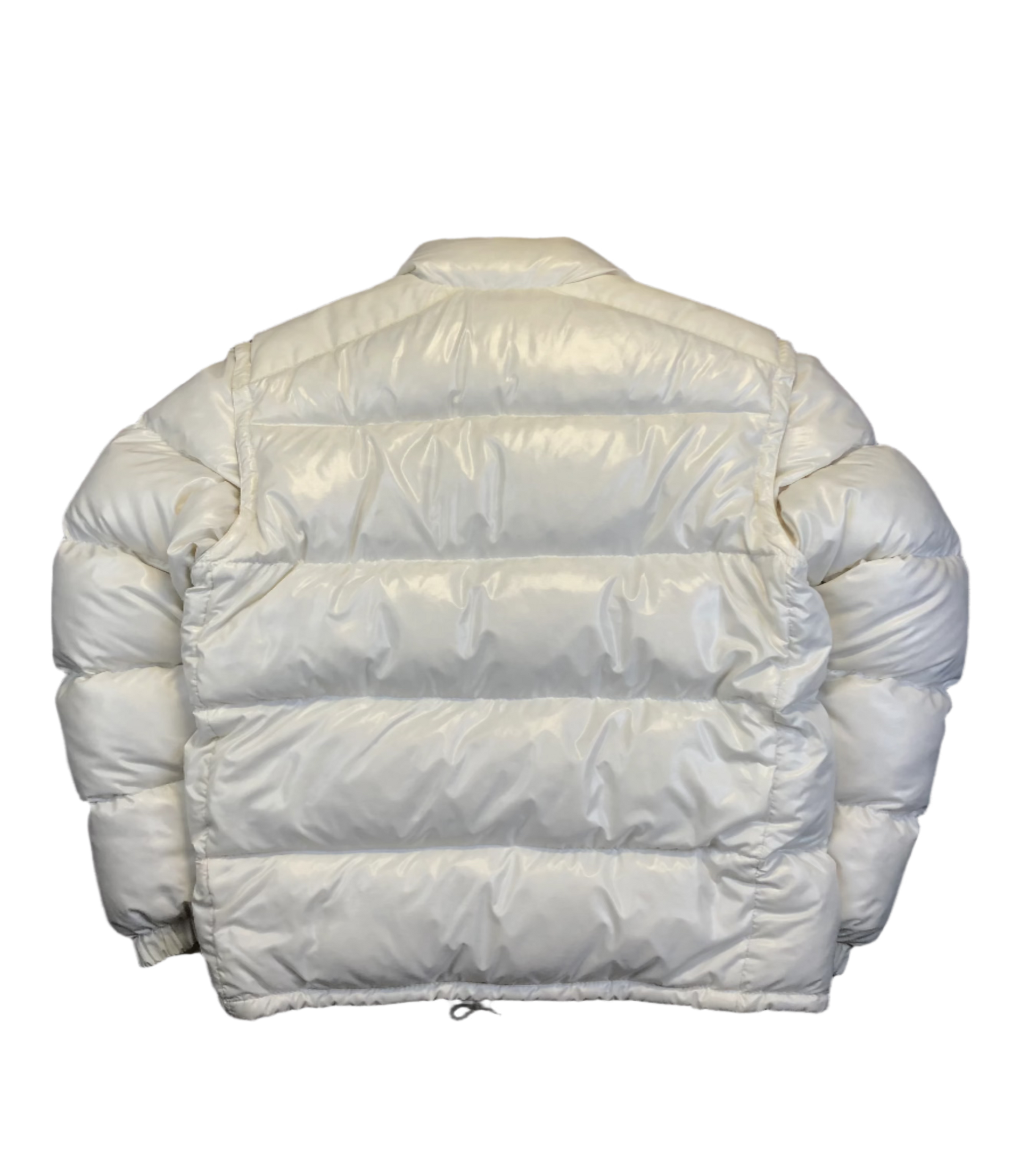 Moncler Grenoble white puffer back view