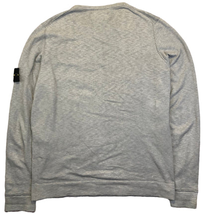 Stone Island gray pullover back view