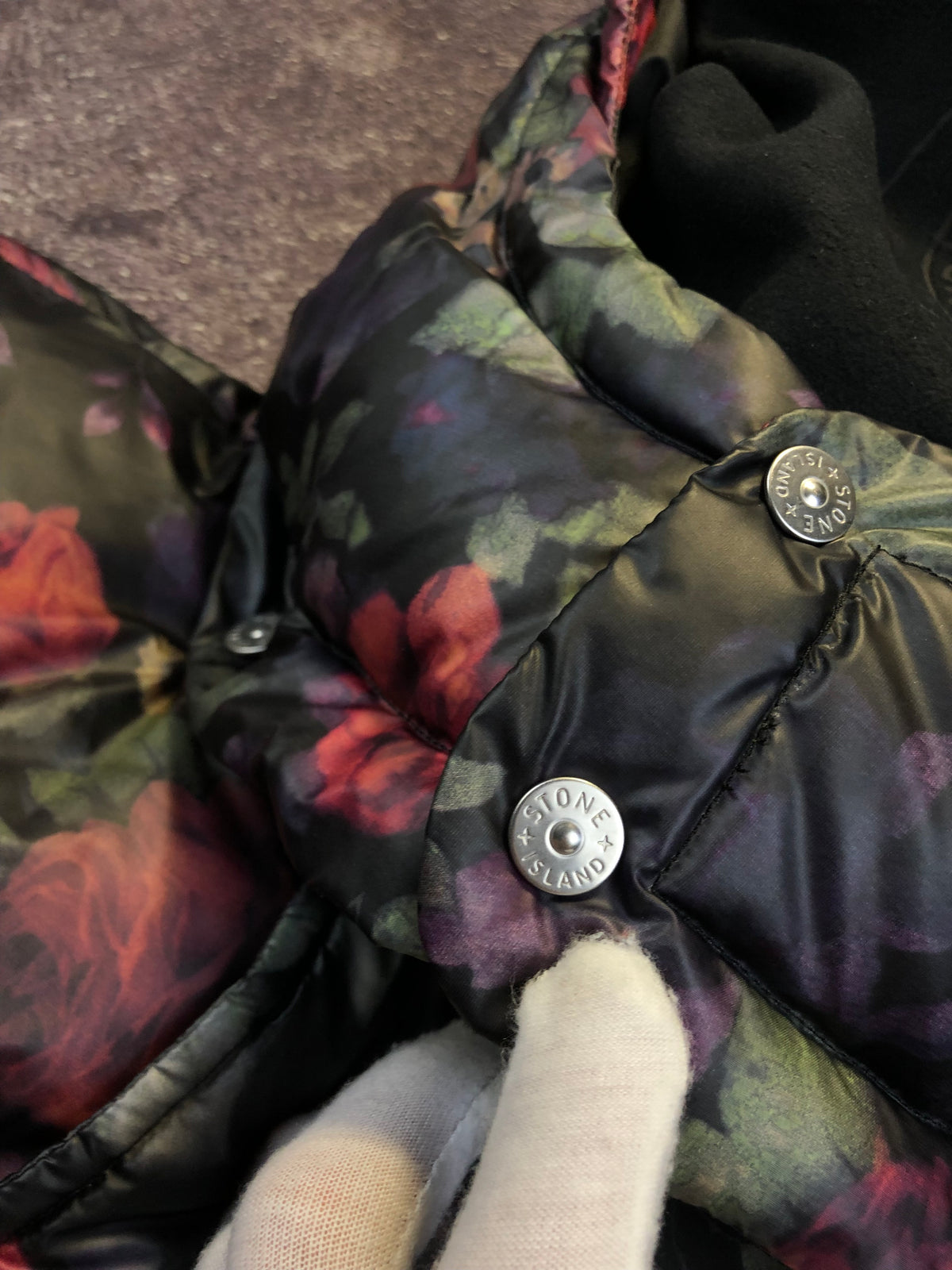Stone Island x Supreme puffer hood