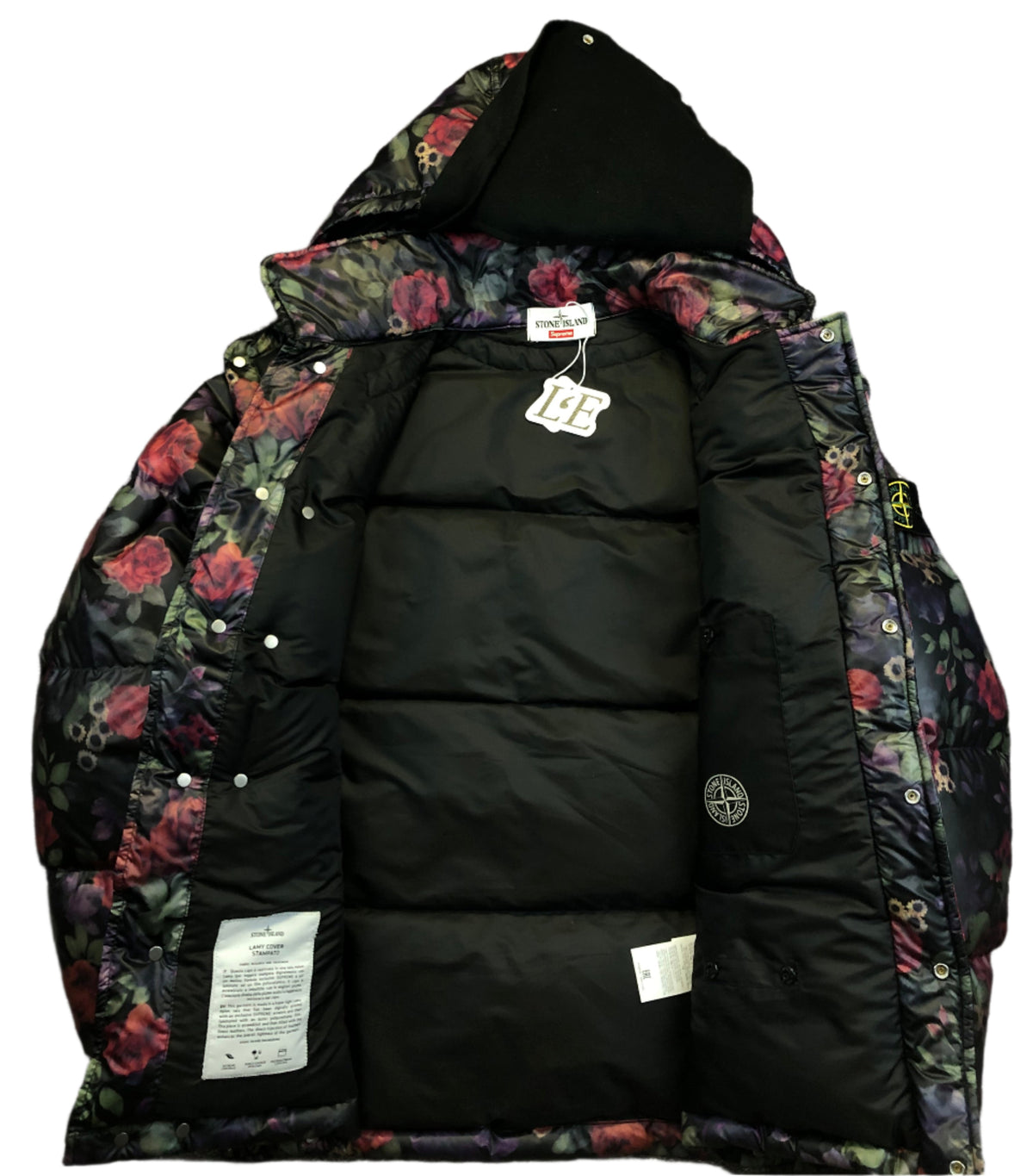 SI x Supreme puffer compass rose badge