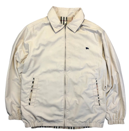 Vintage Burberry 1999 Harrington jacket — front view, Mens M (No. 1)