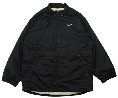 Nike big logo black jacket back view