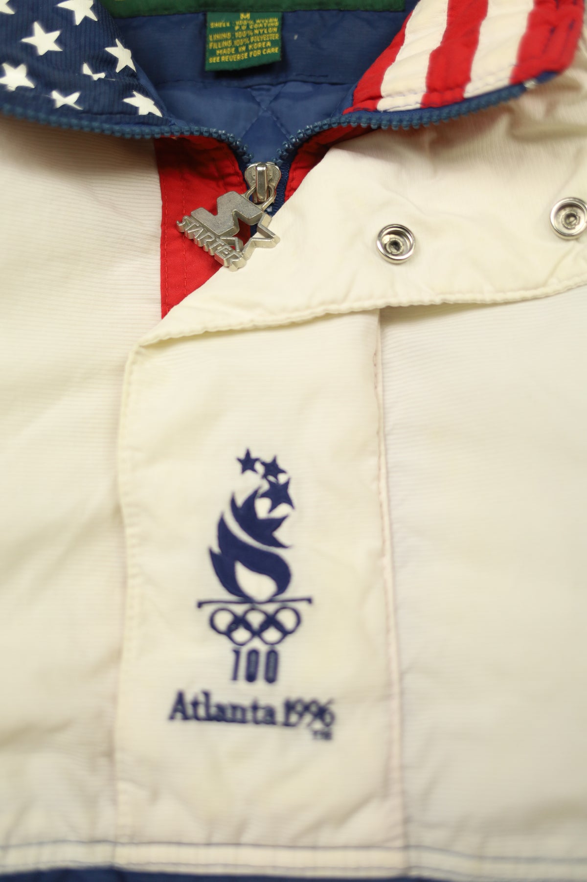 Vintage Starter Olympics USA logo detail