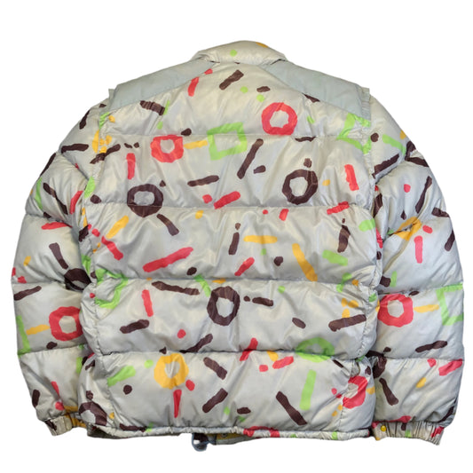 Moncler Grenoble multicolor M puffer back view