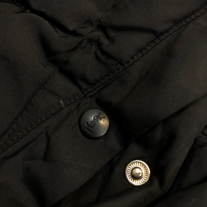 Vintage YSL puffer fabric close-up