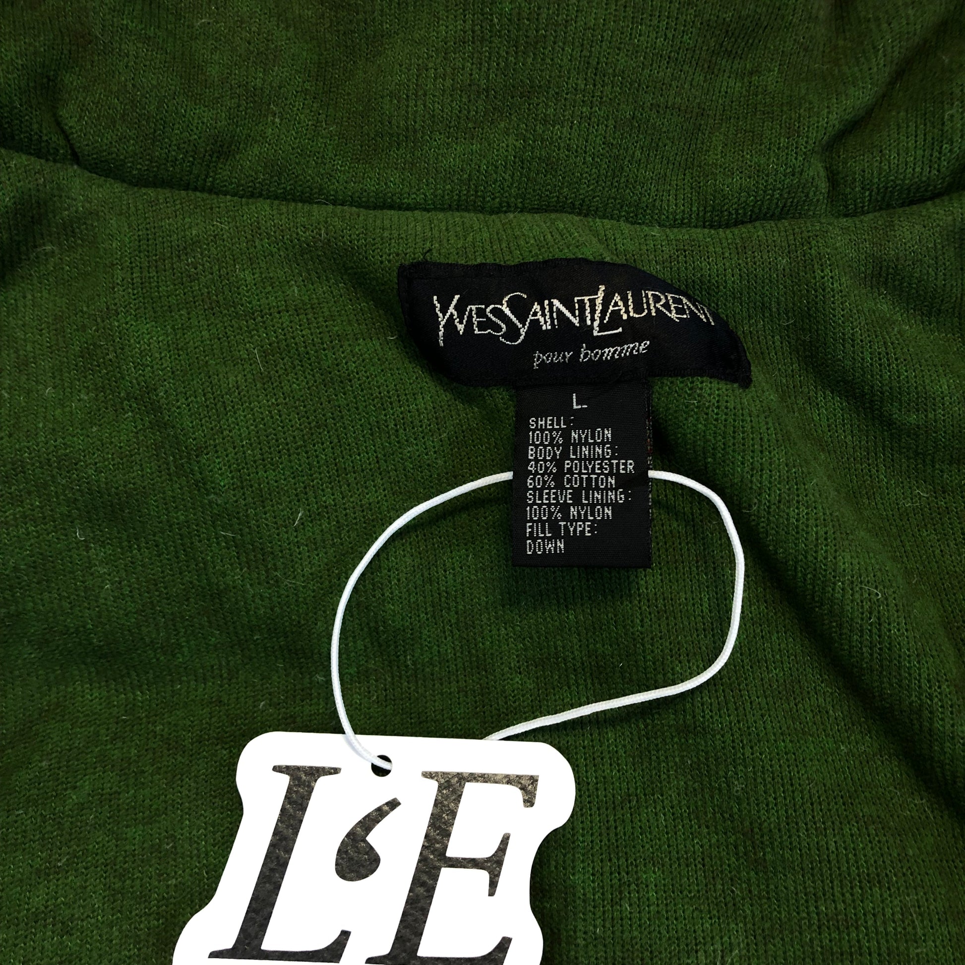 YSL puffer zipper detail