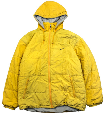 Nike yellow puffer back view
