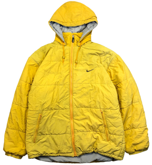 Nike yellow puffer back view