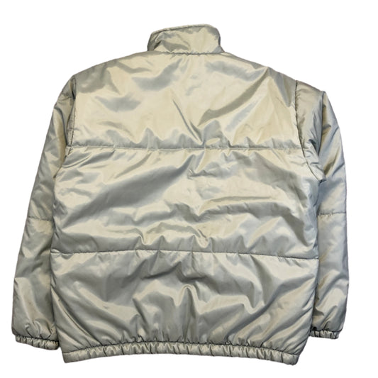 Nike green puffer jacket back view