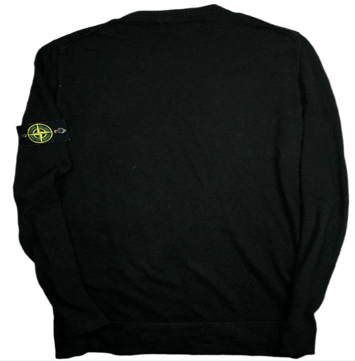 Stone Island black pullover back view