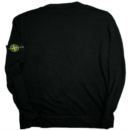 Stone Island black pullover back view