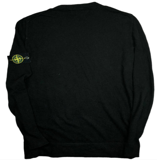 Stone Island black pullover back view