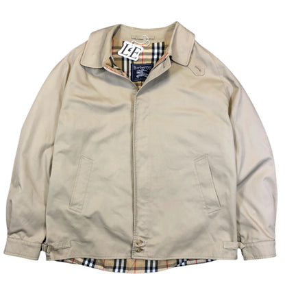 Vintage Burberry 1999 Harrington jacket — front view, Mens M (No. 2)