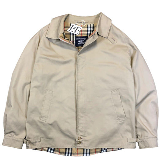 Vintage Burberry 1999 Harrington jacket — front view, Mens M (No. 2)