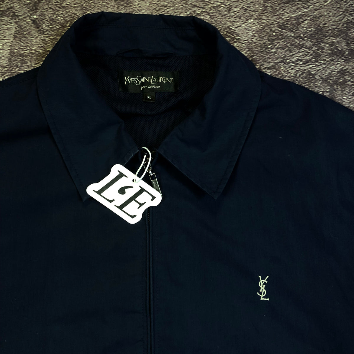 Yves Saint Laurent logo detail