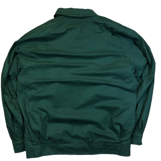 Burberry green Harrington back view