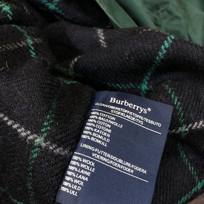 Burberry green Harrington size tag