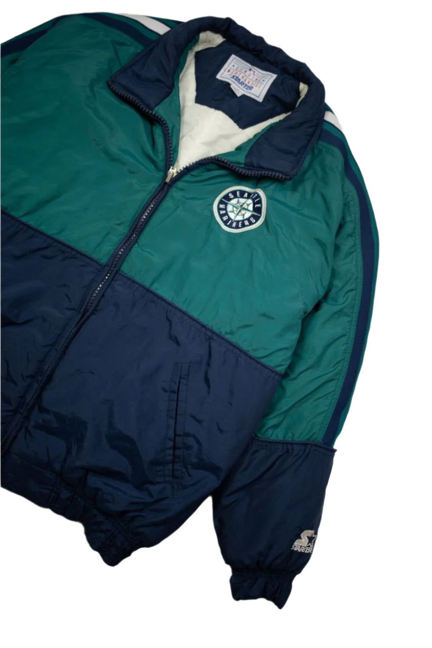 Starter Mariners jacket size tag
