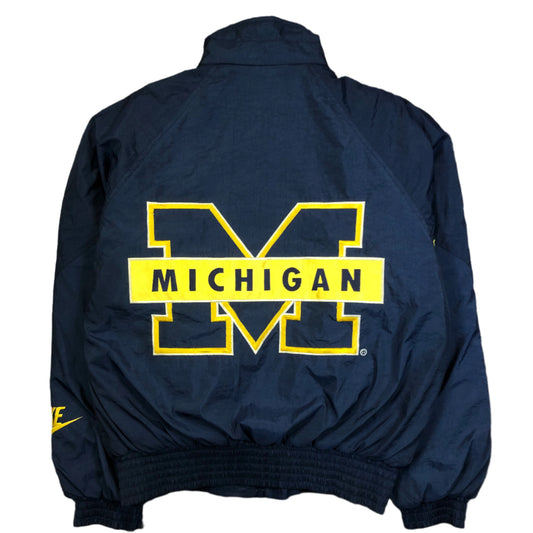 Nike Michigan Wolverines bomber back view