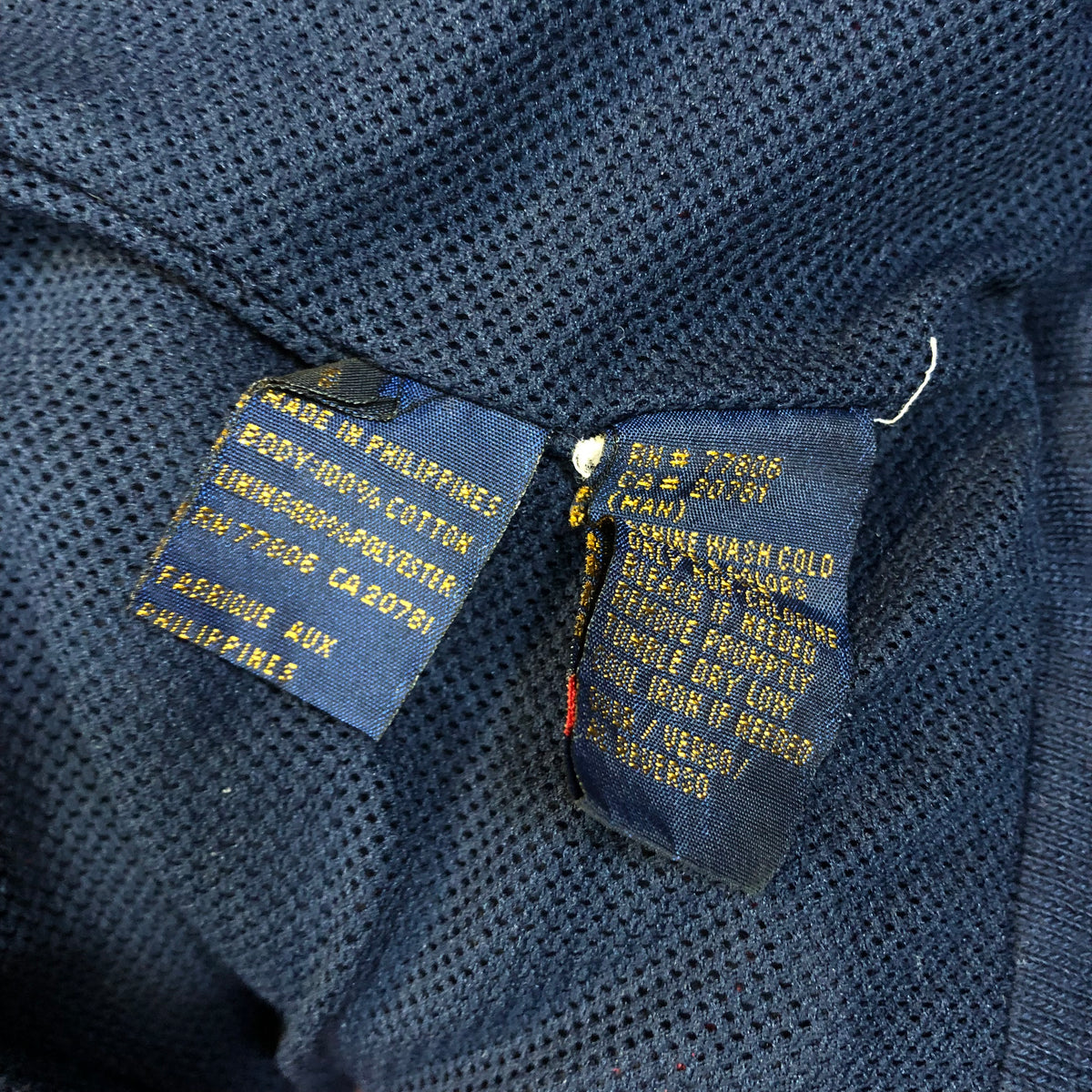 Tommy Hilfiger light jacket size tag