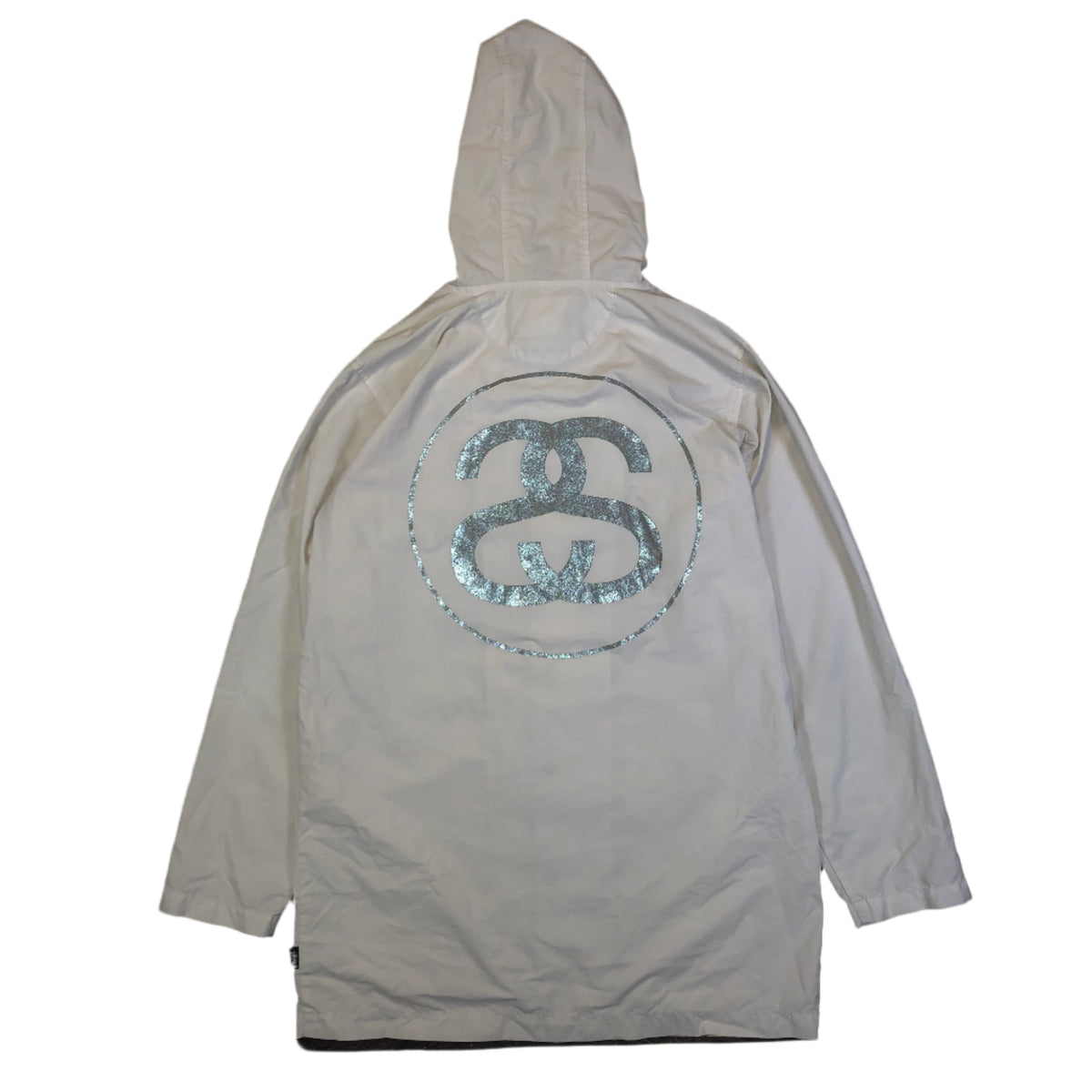Stussy big logo branding detail