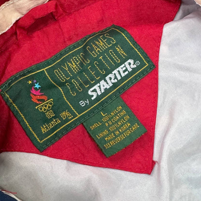 Starter USA Olympics jacket fabric close-up